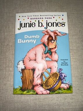 3/$10 junie b. jones: Dumb Bunny - Pink Bunny Cover